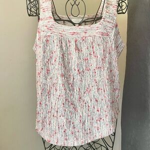 Lucky Brand Square Neck Knit Tank Top Women’s size Large